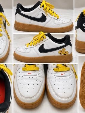 Nike Air Force 1 Low – White/Black Smiley Face